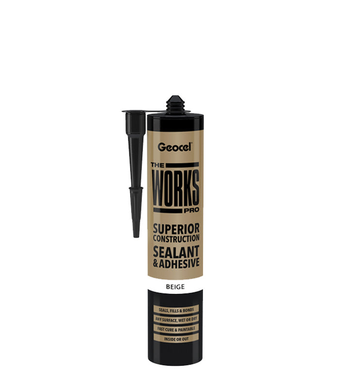 Geocel The Works Pro Sealant and Adhesive - 290ml Cartridge