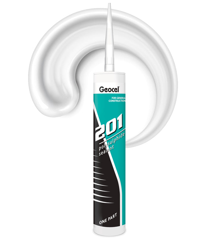 Geocel 201 Polymer Mastic Sealant (Polysulphide) 380ml Cartridge - White
