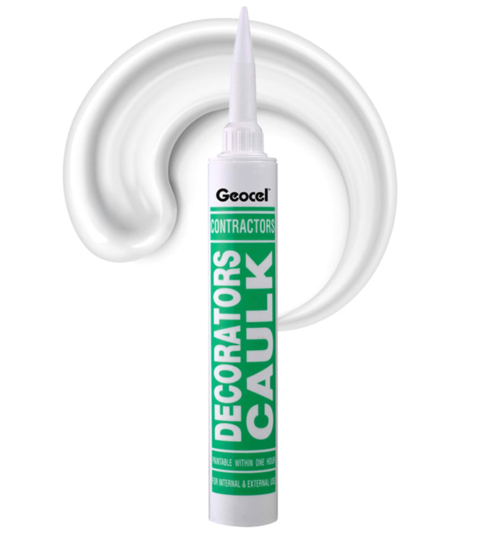 Geocel Contractors Decorators Caulk - White - 380ml Cartridge