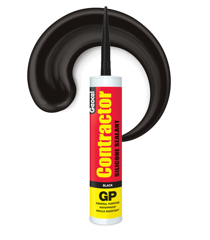 Geocel Contractor General Purpose Silicone 300ml Cartridge - Black