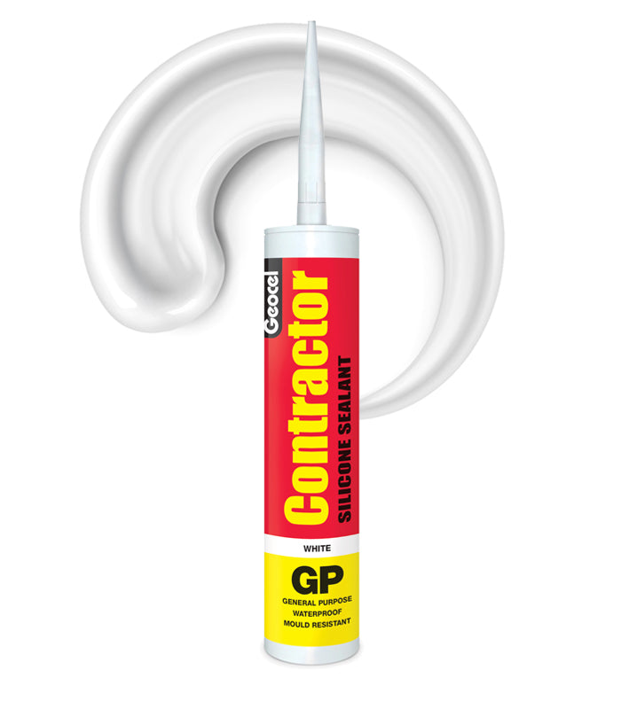 Geocel Contractor General Purpose Silicone 300ml Cartridge - White