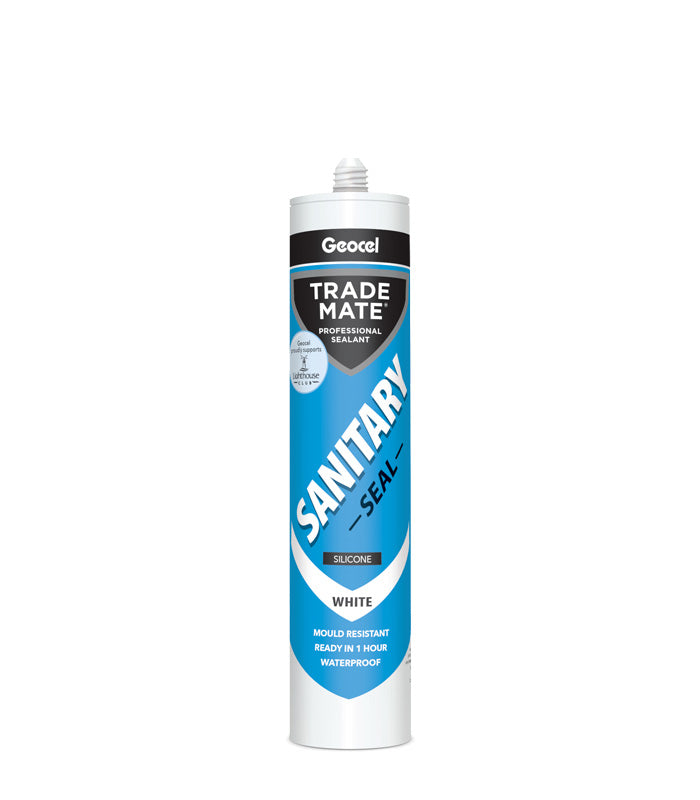 Geocel Trade Mate Sanitary Seal Silicone Sealent - 310ml Cartridge