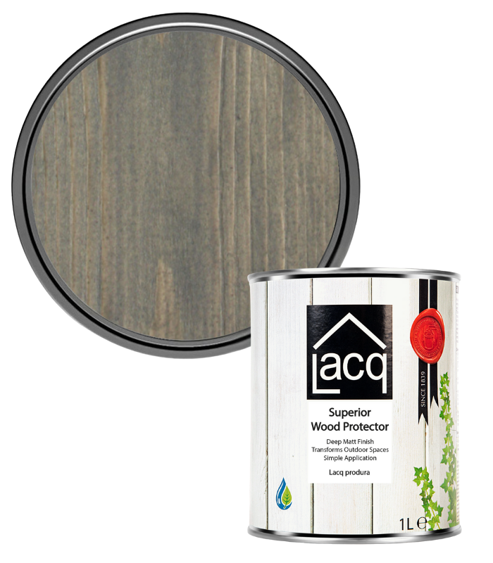 Lacq Produra Superior Wood Protector - Grey - 1 Litre