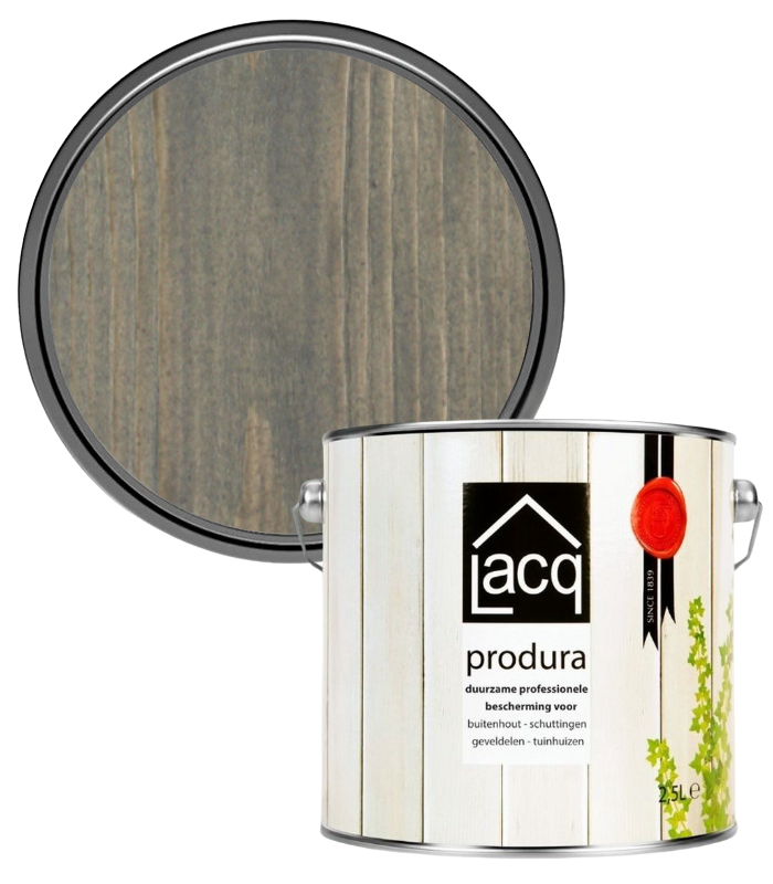 Lacq Produra Superior Wood Protector - Grey - 2.5 Litre