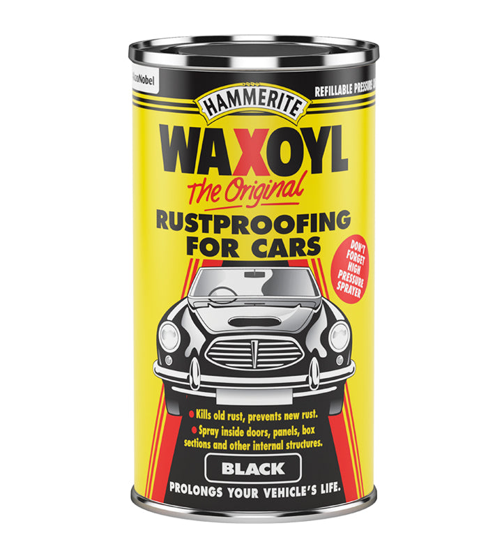 Hammerite - Waxoyl Black - Pressure Can - 2.5 Litre