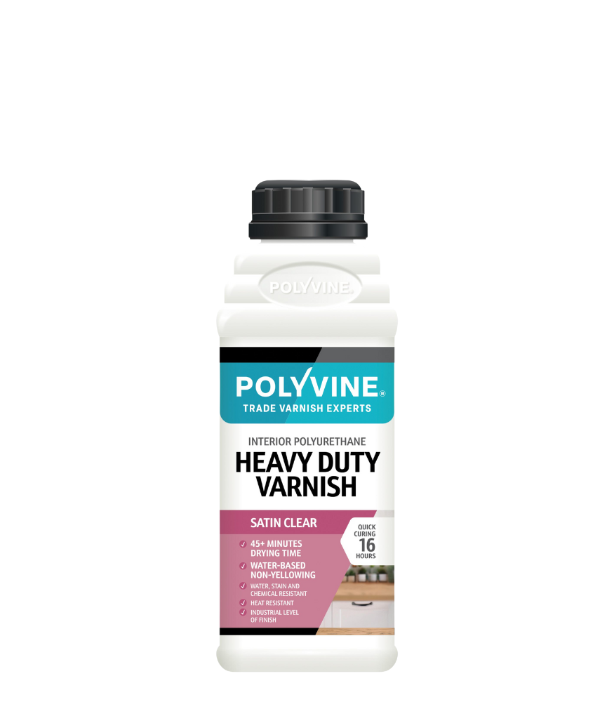 Polyvine - Heavy Duty Interior Wood Varnish - Satin - 1 Litre