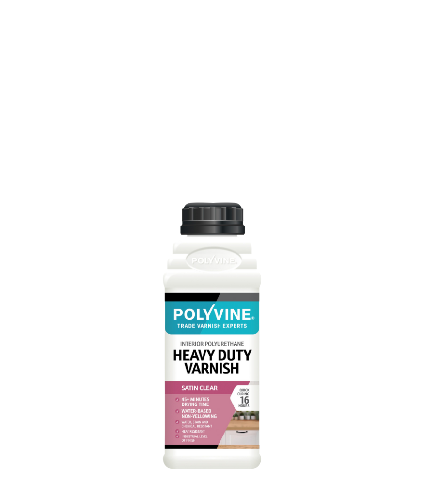 Polyvine - Heavy Duty Interior Wood Varnish - Satin - 500ml