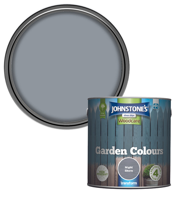 Johnstones Woodcare Garden Colours Paint - 1L - Night Shore