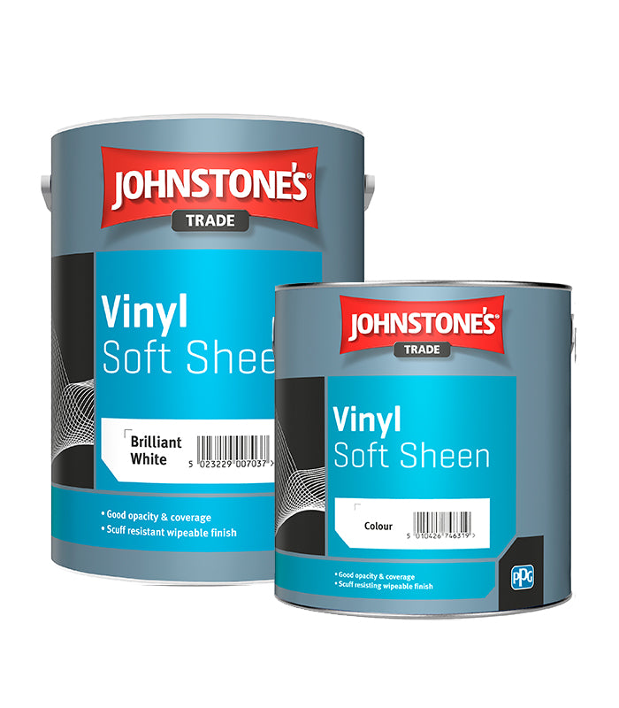 Johnstone's Trade Vinyl Soft Sheen Paint - Brilliant White