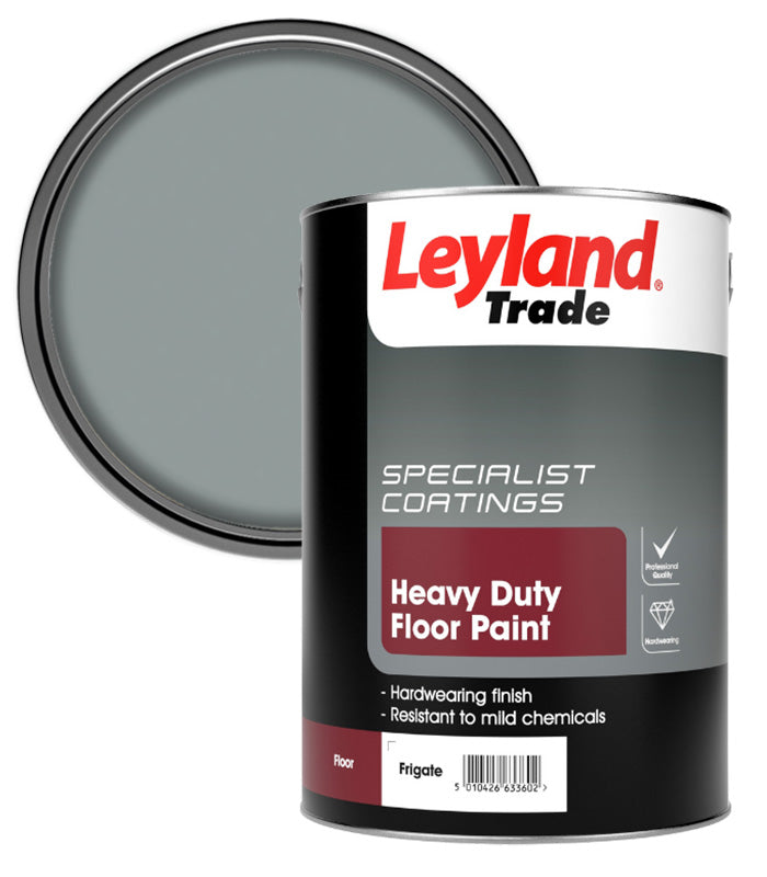 Leyland Trade Heavy Duty Floor Paint - 5 Litre - Frigate