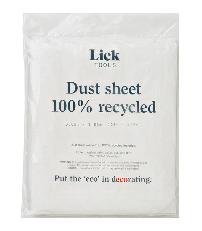 Lick 100% Recycled Dust Sheet - 3.65 m x 3.65 m