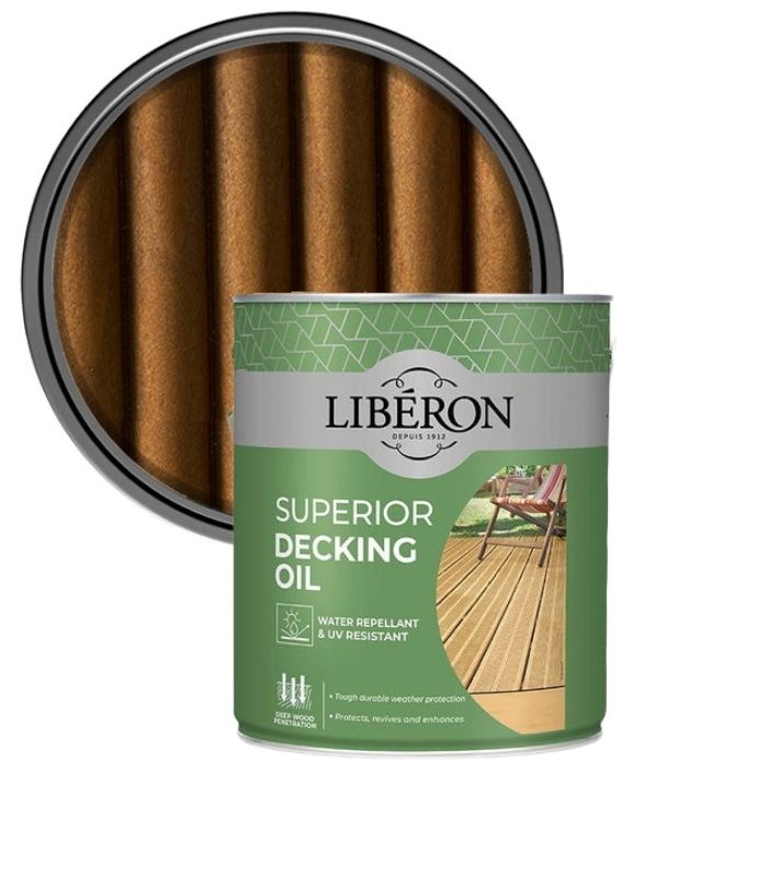 Liberon Superior Decking Oil - Medium Oak - 2.5 Litre