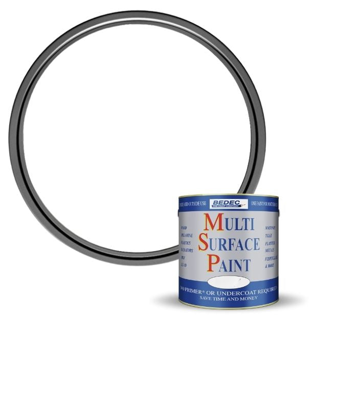 Bedec Multi Surface Paint - Gloss - White - 250ml