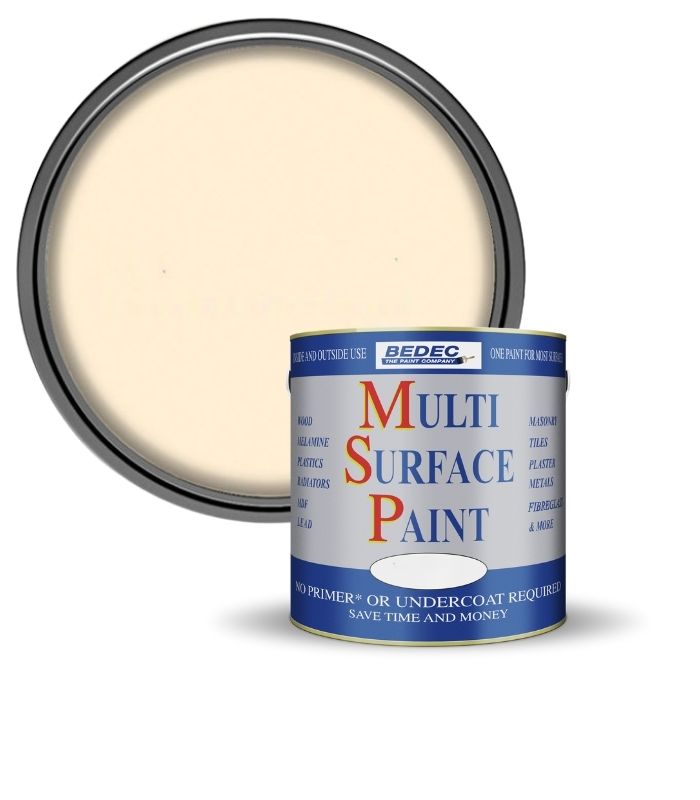 Bedec Multi Surface Paint - Gloss - Magnolia - 750ml