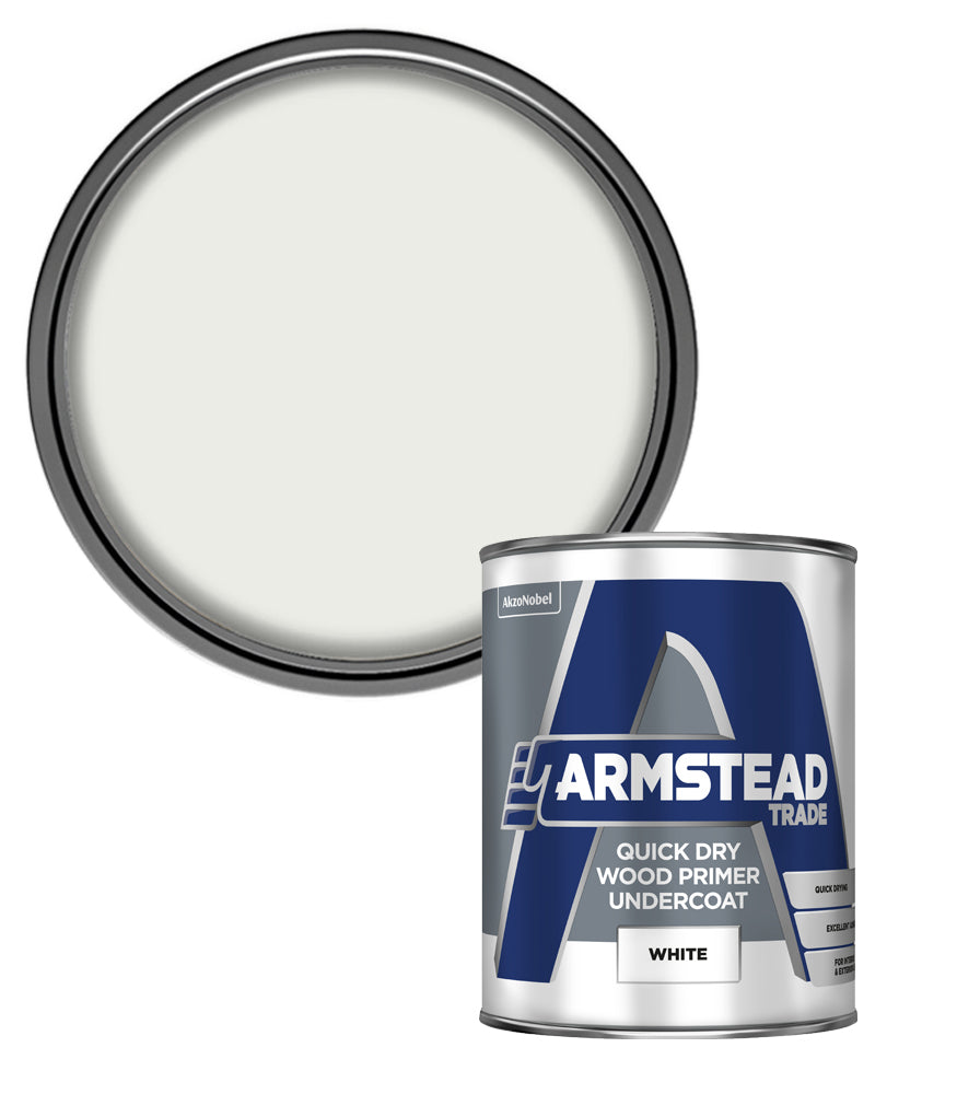 Armstead Trade Quick Dry Wood Primer Undercoat - 1 Litre