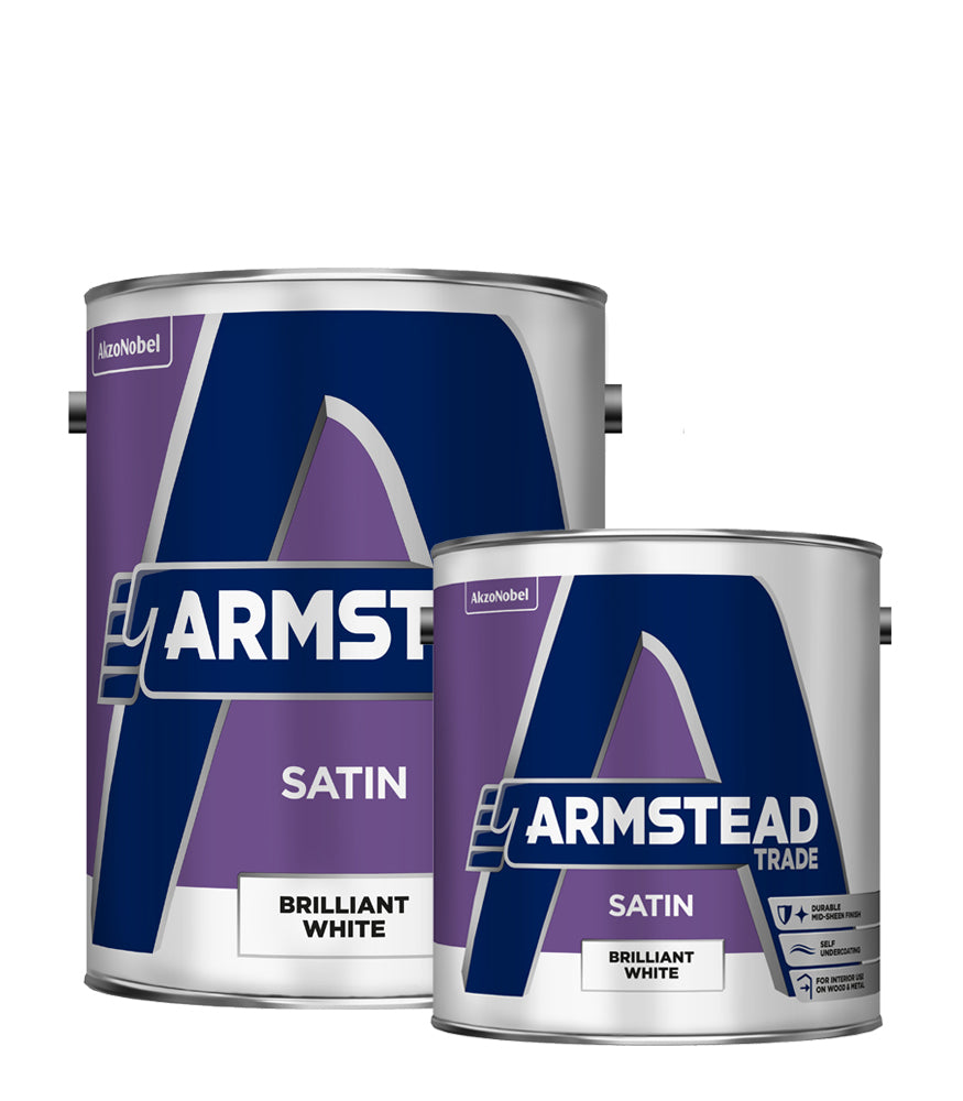 Armstead Trade Satin Paint - Brilliant White