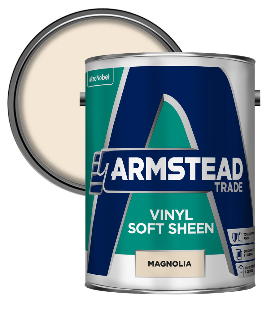 Armstead Trade Vinyl Soft Sheen - Magnolia - 5 Litres