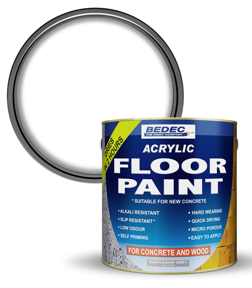 Bedec Acrylic Floor Paint - Clear - 2.5 Litre