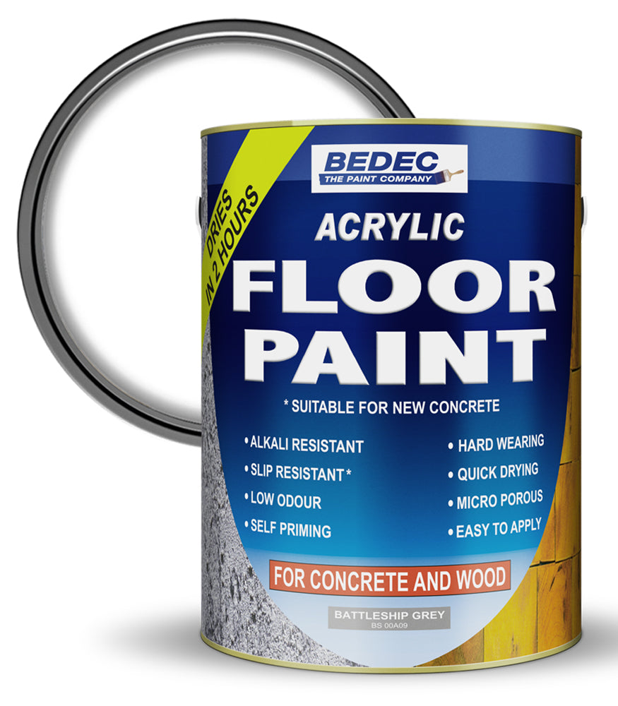 Bedec Acrylic Floor Paint - Clear - 5 Litre