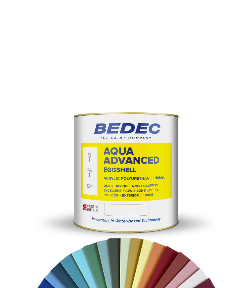Bedec Aqua Advanced Paint - Eggshell - 1L - Tinted Colour Match