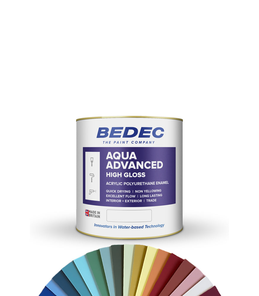 Bedec Aqua Advanced Paint - Gloss - 1L - Tinted Colour Match