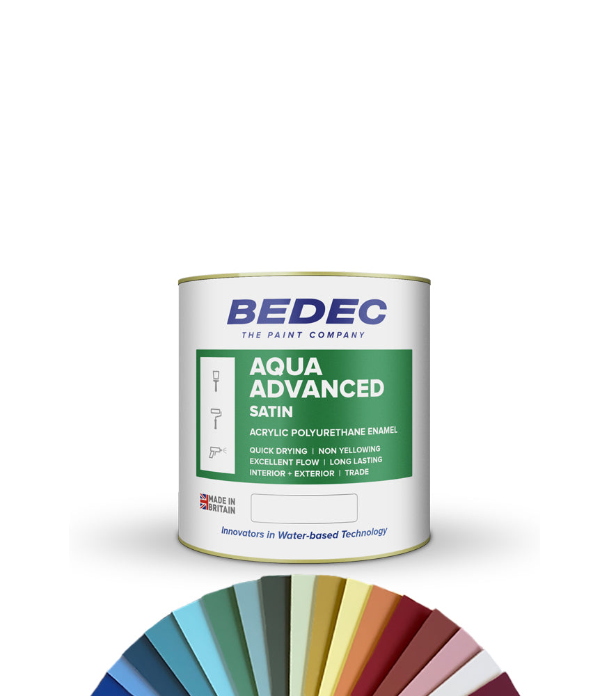 Bedec Aqua Advanced Paint - Satin - 1L - Tinted Colour Match