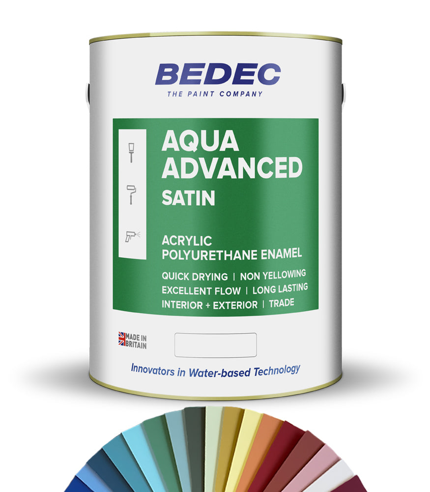 Bedec Aqua Advanced Paint - Satin - 5L - Tinted Colour Match