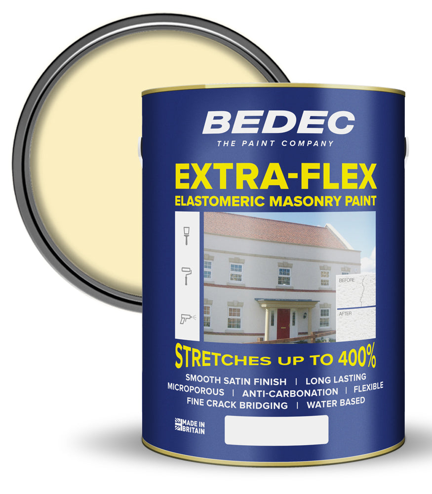 Bedec Extra Flex Masonry Paint - Buttermilk - 5 Litre