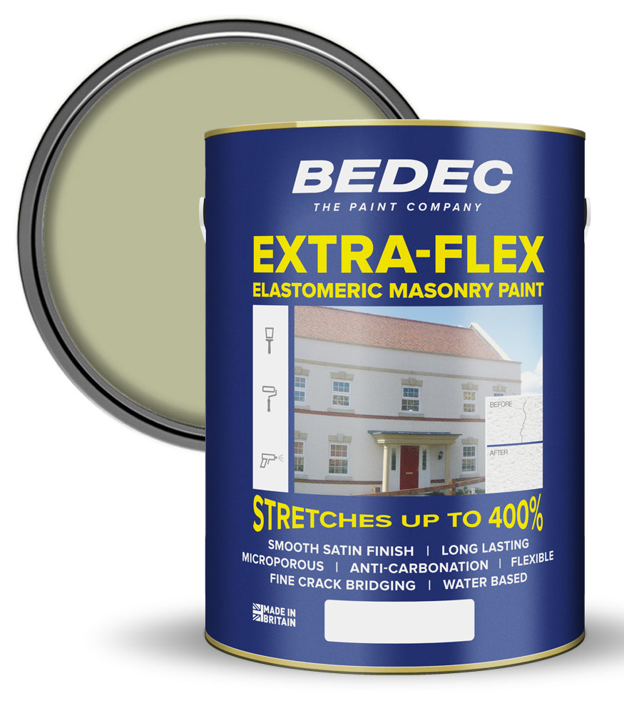 Bedec Extra Flex Masonry Paint - Clifton Grey - 5 Litre
