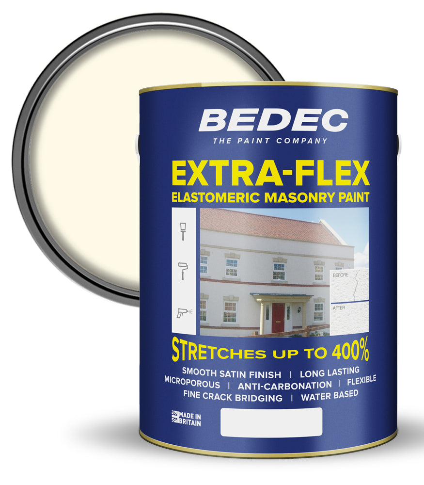 Bedec Extra Flex Masonry Paint - Gardenia - 5 Litre