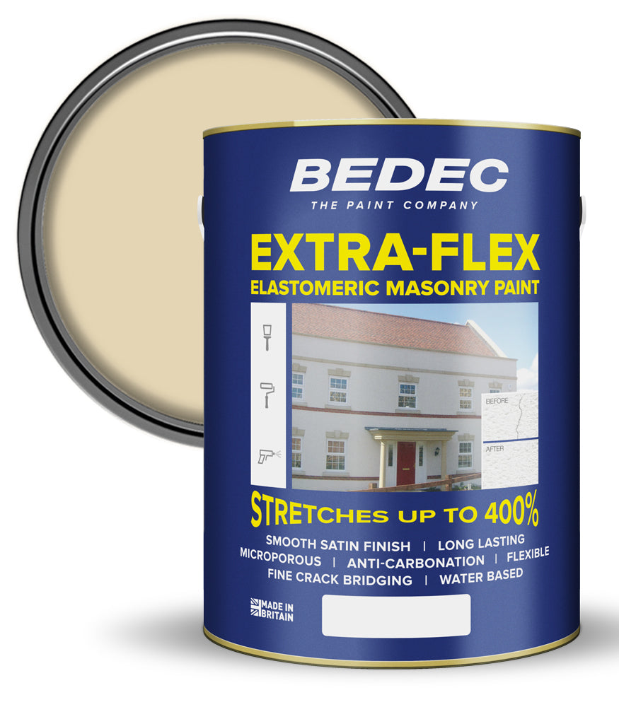Bedec Extra Flex Masonry Paint - Sand Stone - 5 Litre