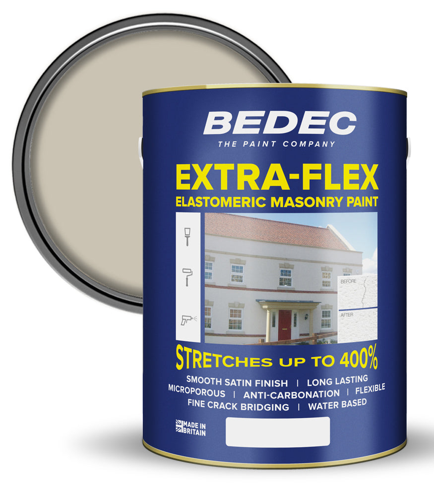 Bedec Extra Flex Masonry Paint - Woodash - 5 Litre