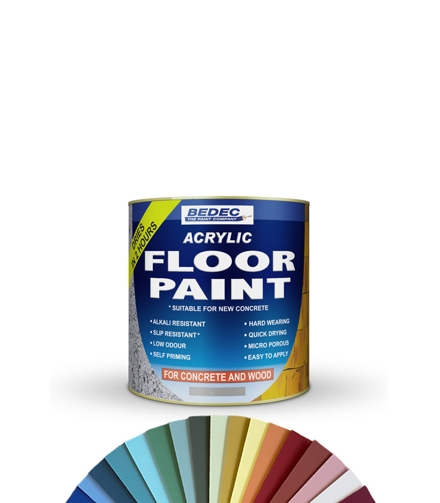 Bedec Acrylic Floor Paint - 1L - Tinted Colour Match