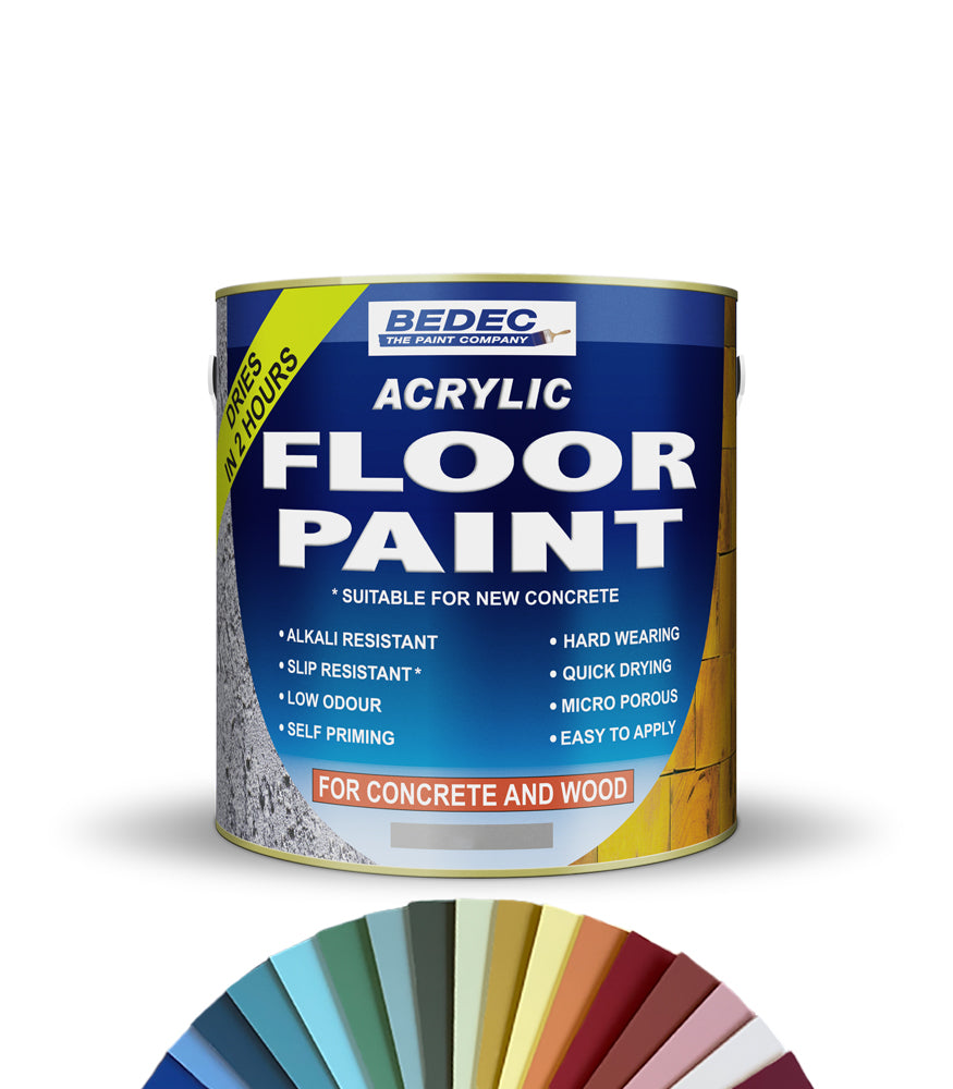 Bedec Acrylic Floor Paint - 2.5L - Tinted Colour Match