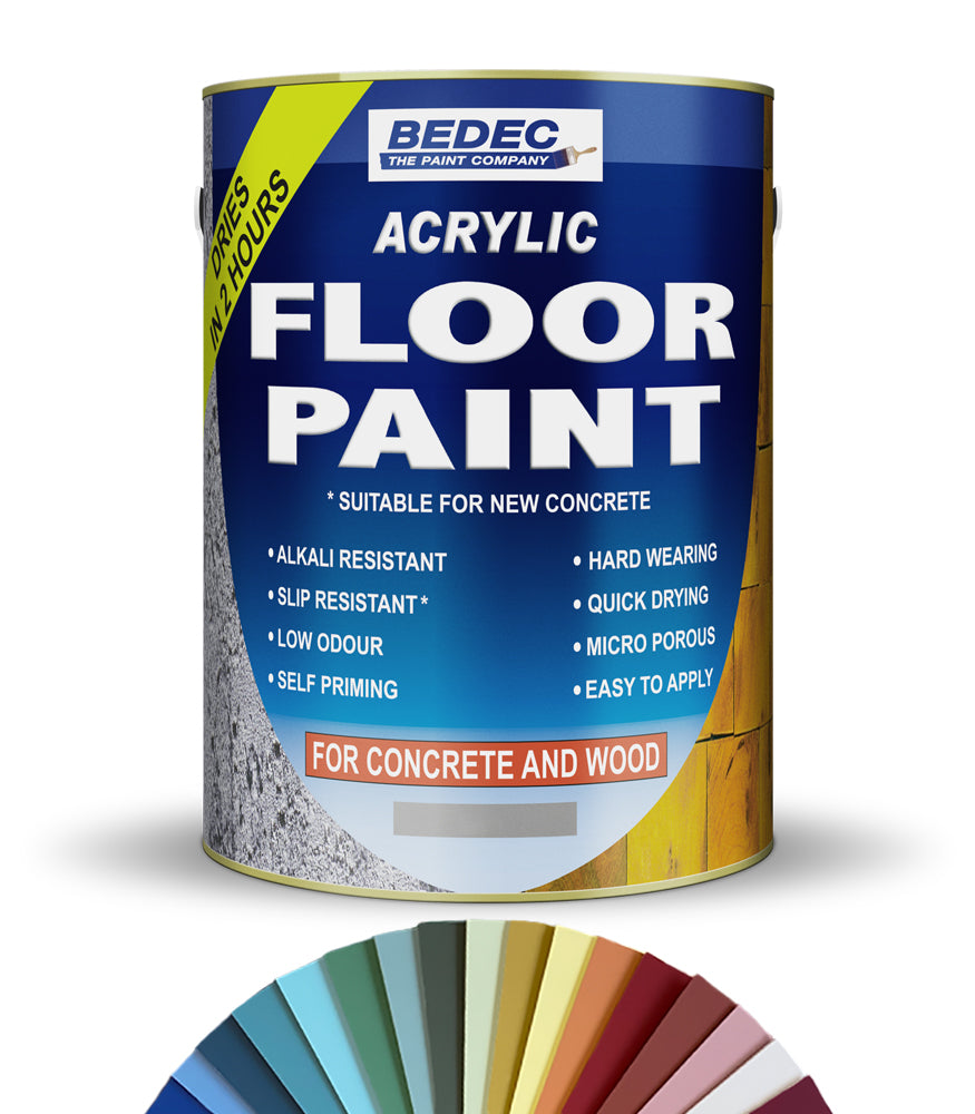 Bedec Acrylic Floor Paint - 5L - Tinted Colour Match