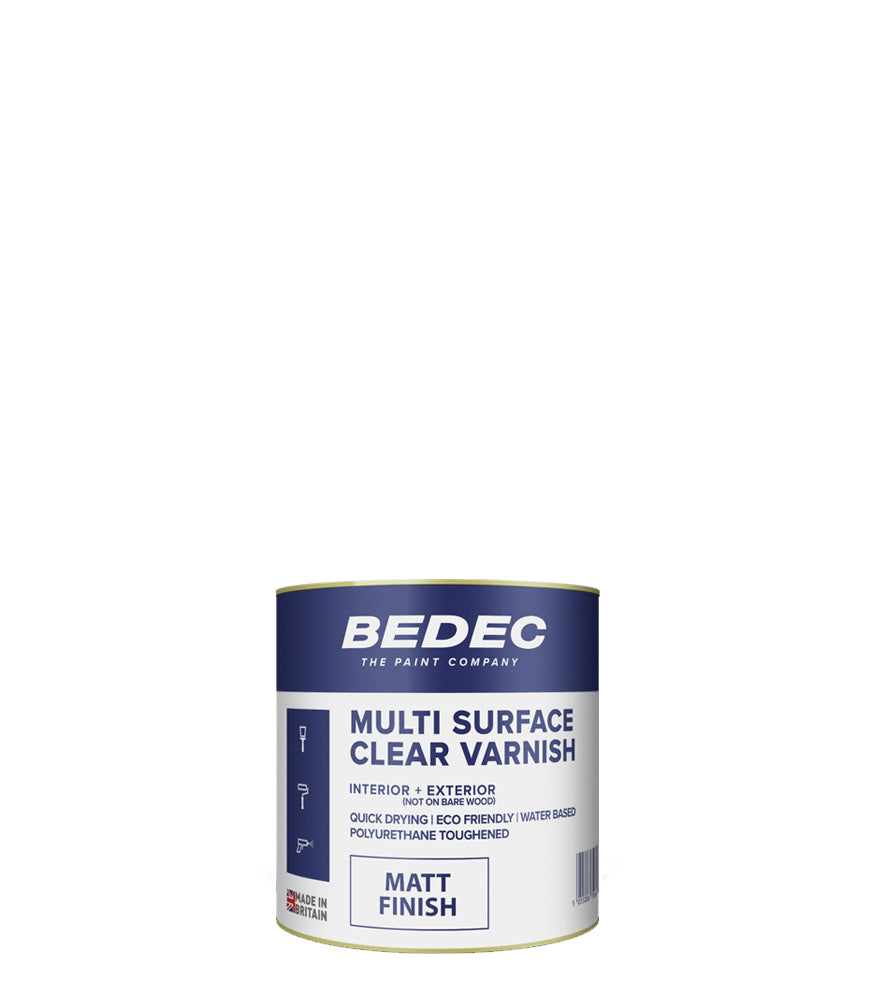 Bedec Multi Surface Clear Varnish - Matt - 500ml
