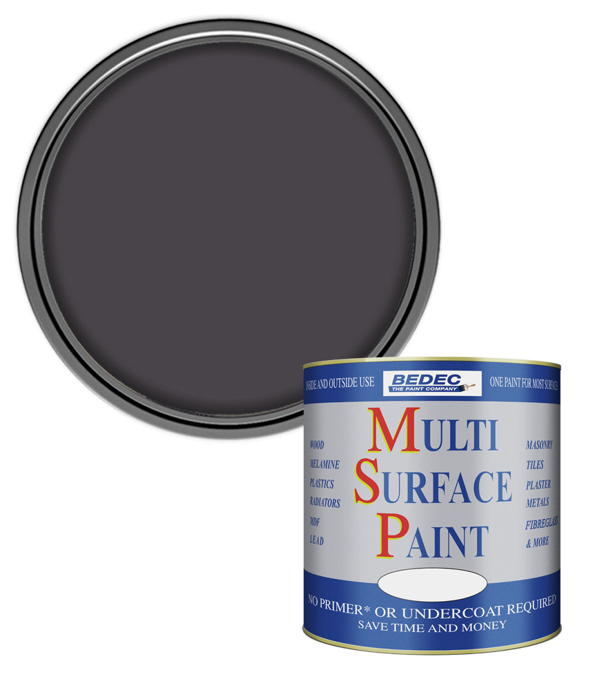Bedec Multi Surface Paint - Matt - Faded Black - 750ml