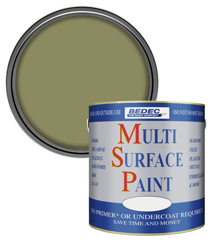 Bedec Multi Surface Paint - Matt - Olive - 2.5L