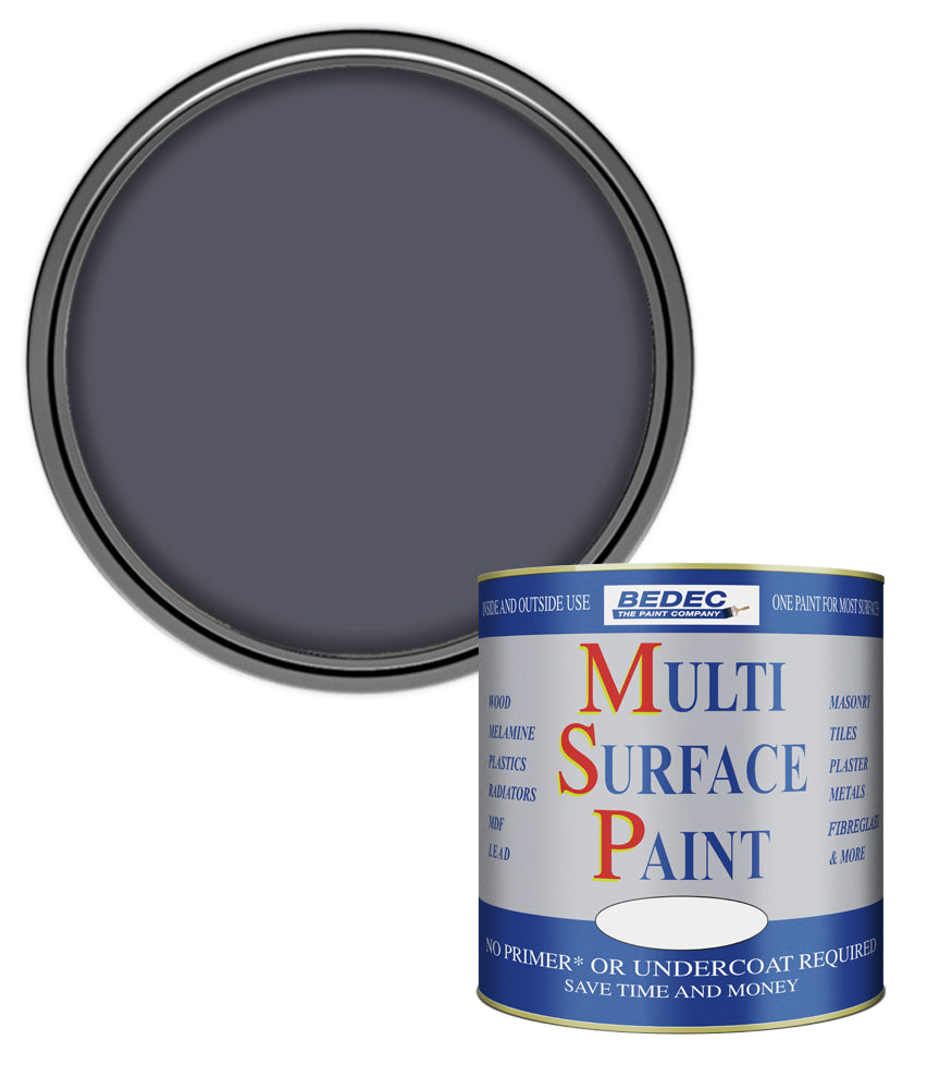 Bedec Multi Surface Paint - Matt - Steel - 750ml