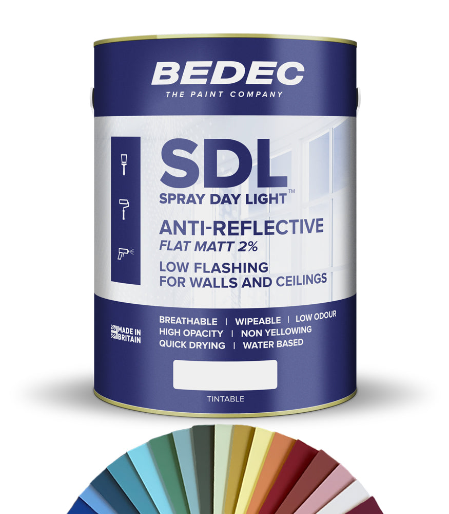 Bedec Spray Daylight Anti Reflective Paint - Flat Matt - 5 Litre - Tinted Colour Match