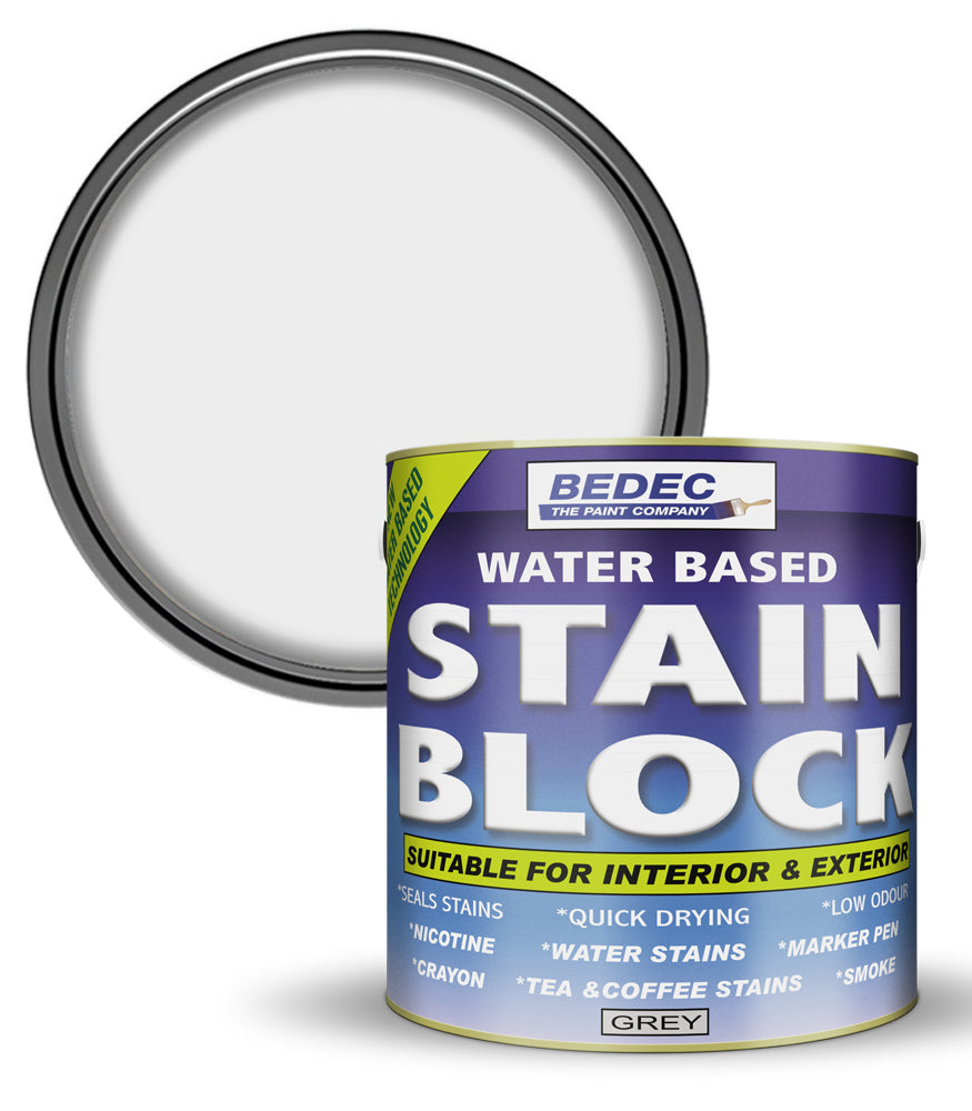 Bedec Stain Block Paint - Translucent Grey - 2.5 Litre
