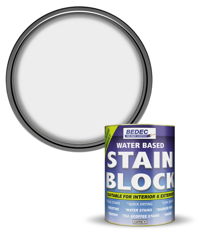 Bedec Stain Block Paint - Translucent Grey - 750ml