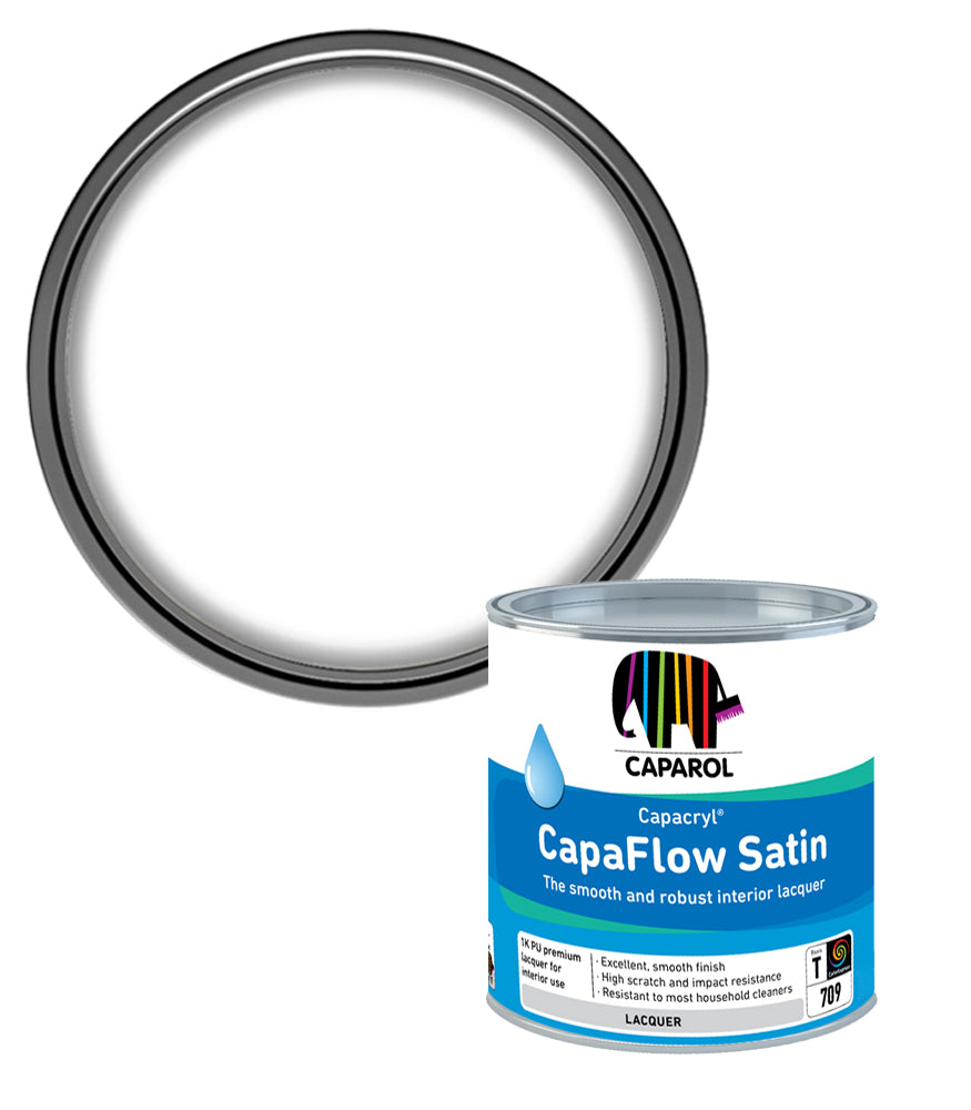 Caparol Capacryl Capaflow Enamel Paint Satin - White - 735ml