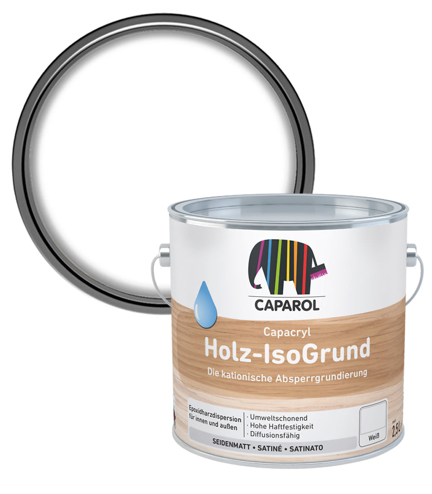 Caparol Capacryl Holz-Isogrund Wood Primer - White - 2.5 Litre