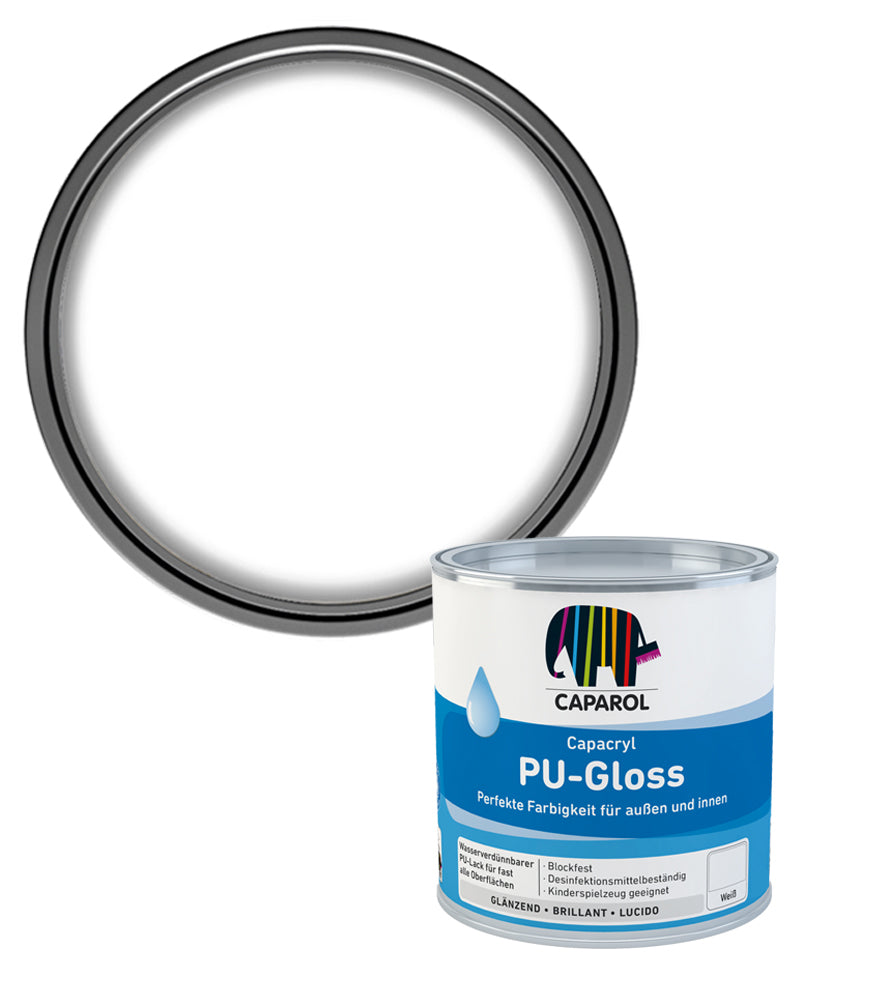 Caparol Capacryl PU Gloss - White - 750ml