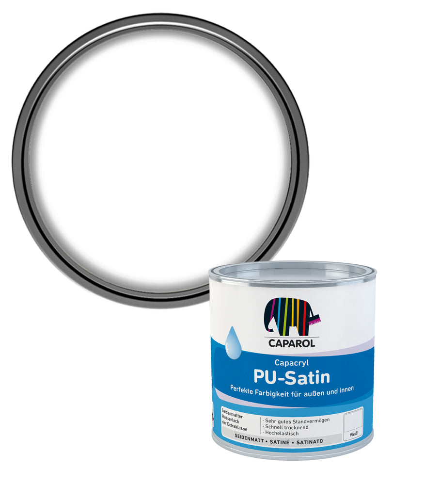 Caparol Capacryl PU Satin - White - 750ml