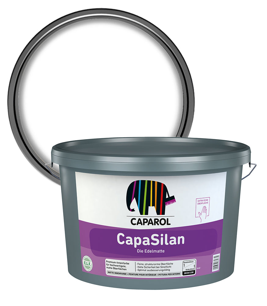 Caparol CapaSilan Dead Matt Interior Walls & Ceiling Paint - White - 5 Litres