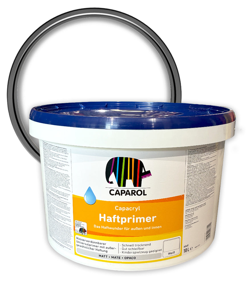 Caparol Capacryl Haftprimer Waterbased Adhesion Primer - White - 10 Litre