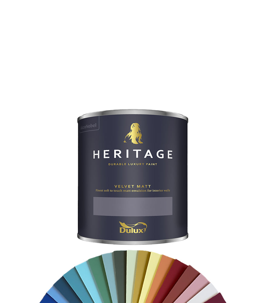 Dulux Heritage Velvet Matt Paint - 1 Litre - Tinted Colour Match