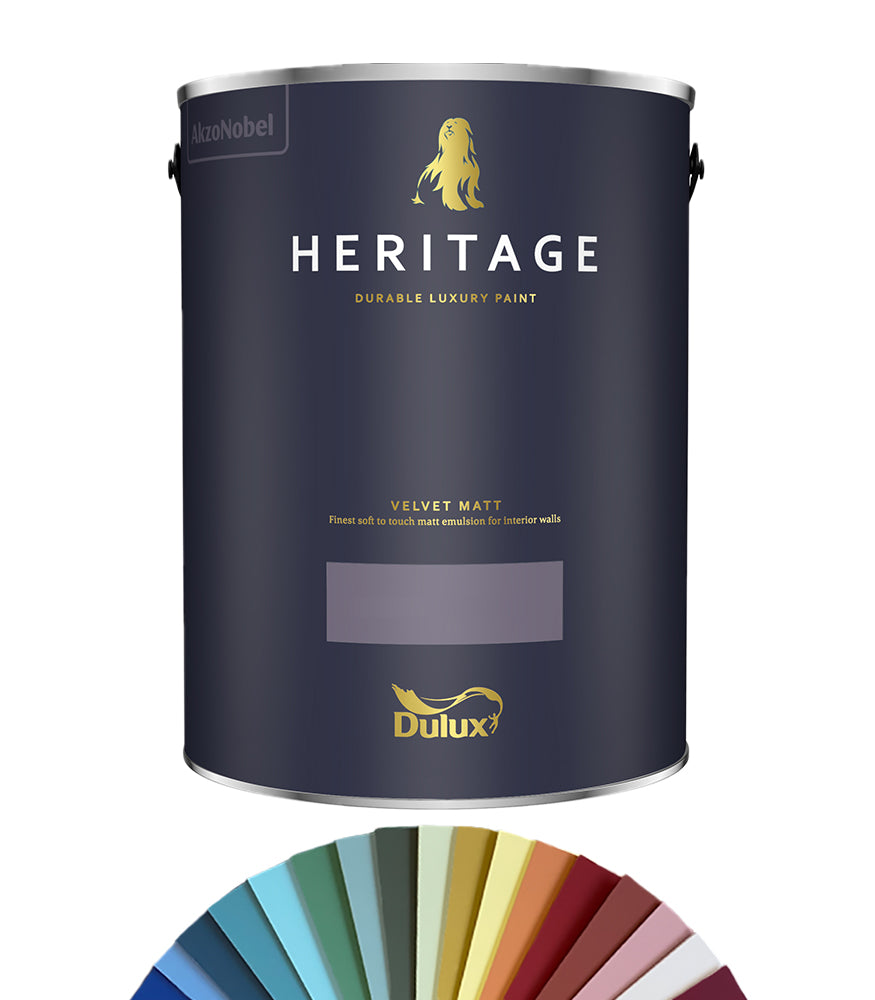 Dulux Heritage Velvet Matt Paint - 5 Litre - Tinted Colour Match